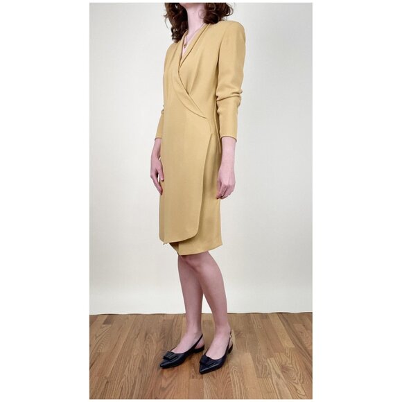 Vintage Giorgio Armani 80s 90s Blazer Dress Mini Midi Office Suit Old Money Luxe - Picture 2 of 9